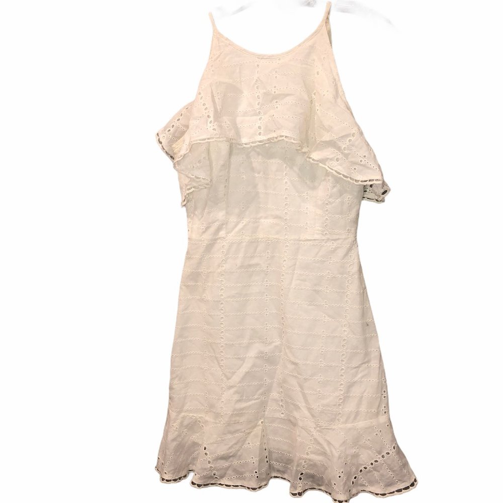 HEARTLOOM white cotton broderie anglaise dress XS